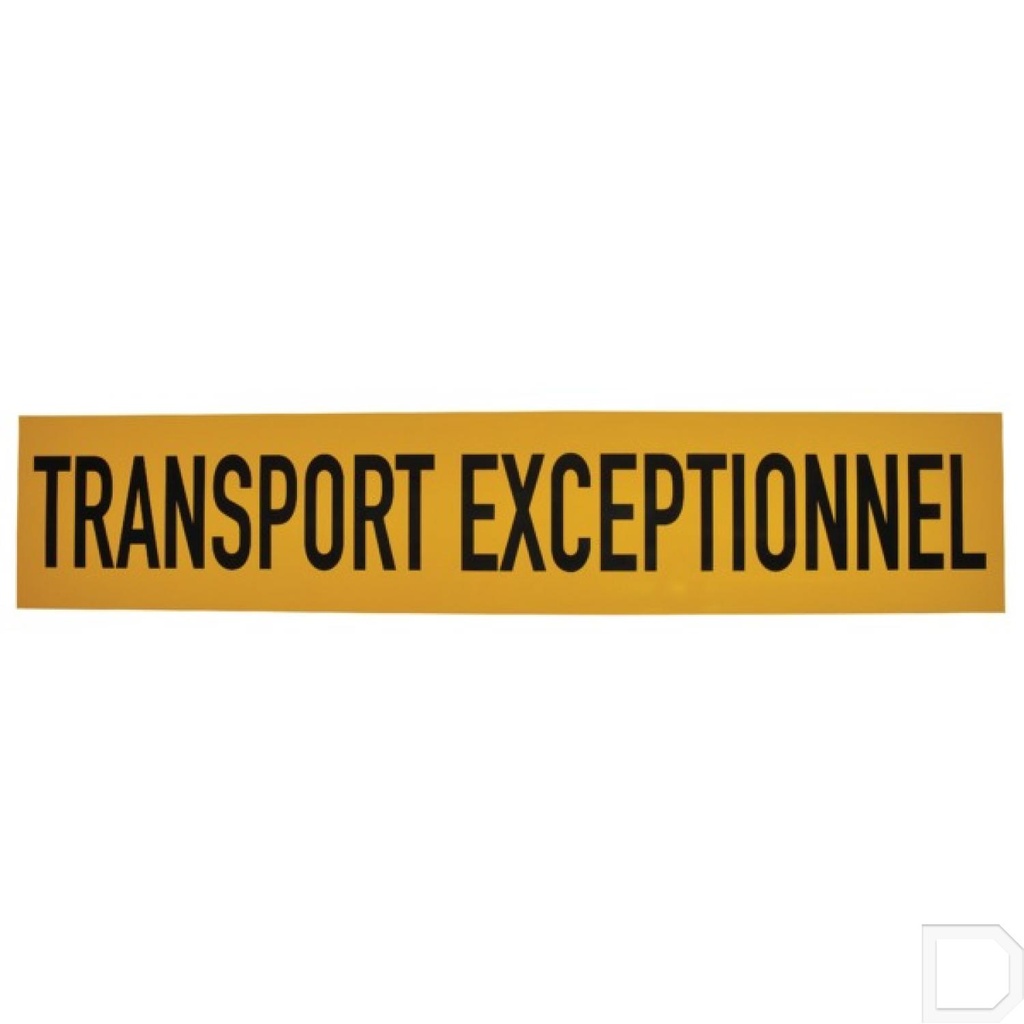 Bord 1250x250mm "Transport exceptionnel"