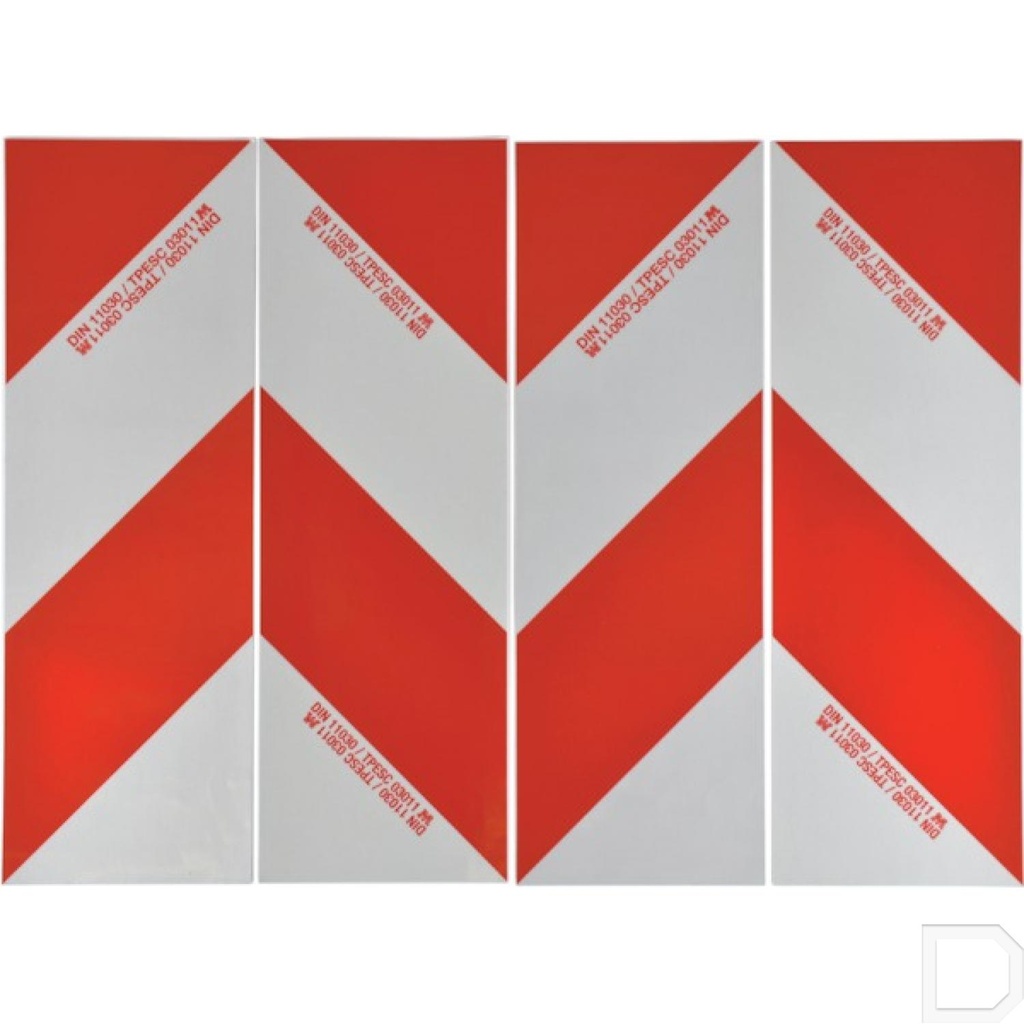 Set waarschuwingsstickers 423 x 141 mm voor België