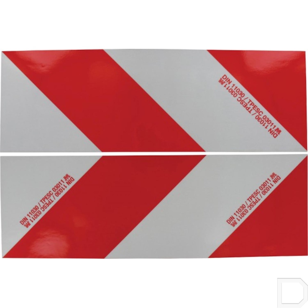 Set waarschuwingsstickers 423 x 141 mm voor België