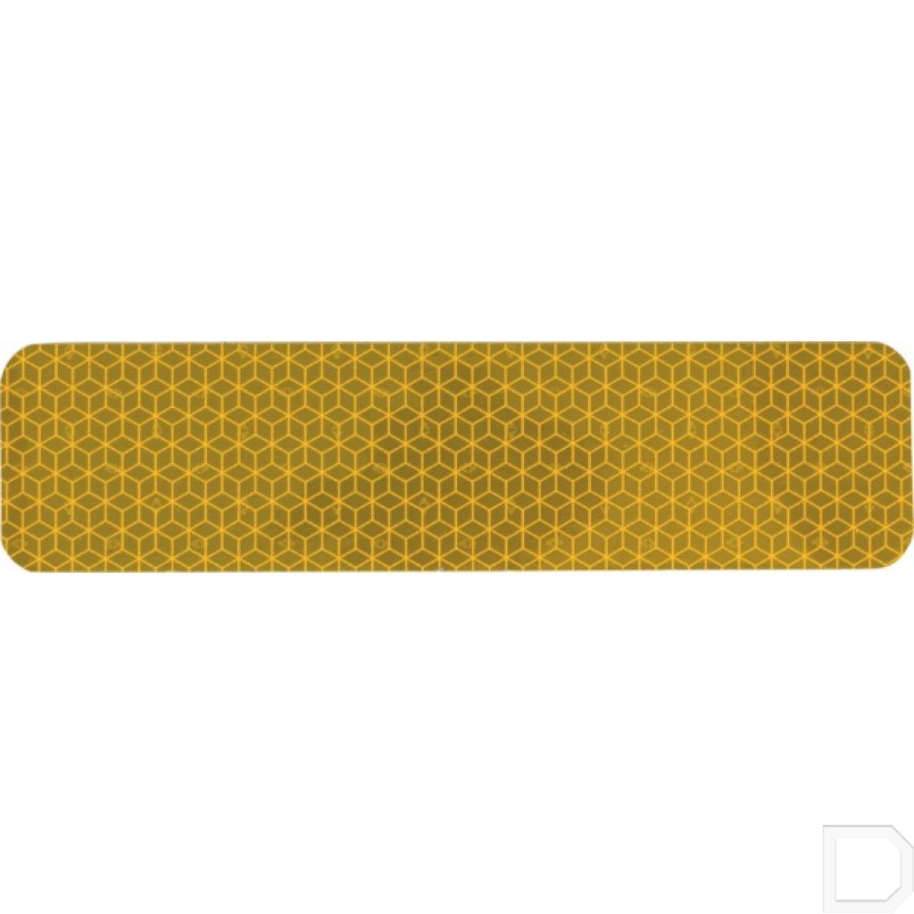 Reflecterende tape geel 50 x 200 mm