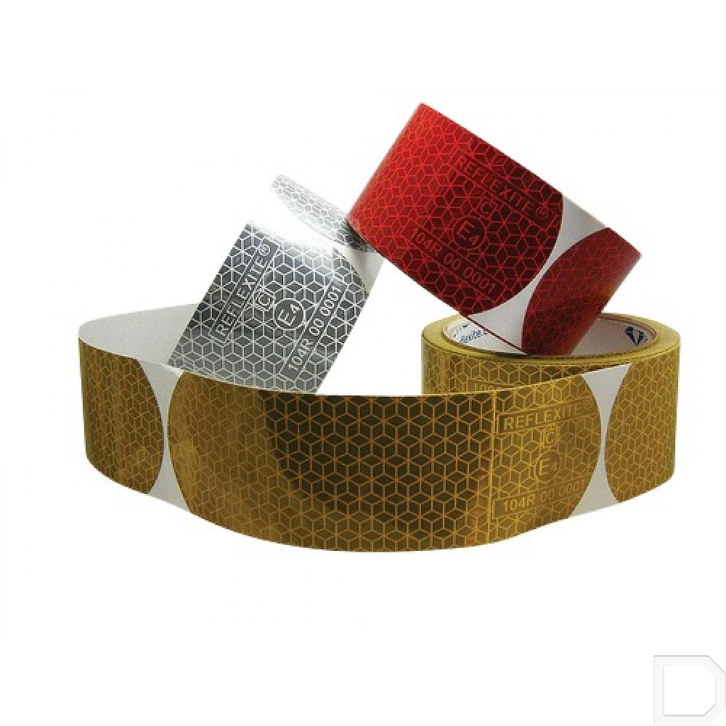 Reflecterende tape wit tankerset 50 mm 10 meter