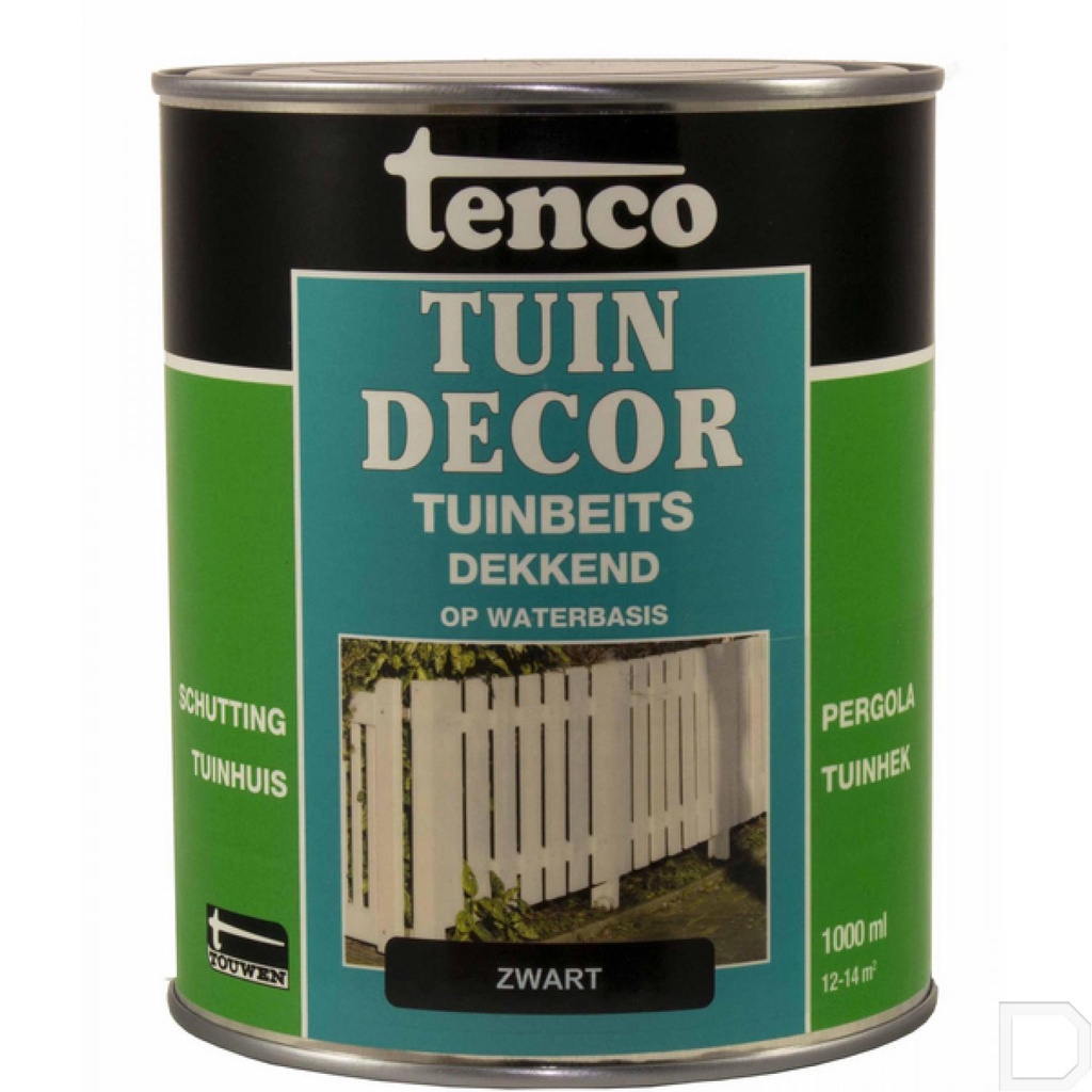 Tuinbeits dekkend zwart 1L