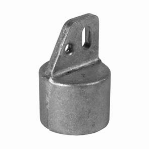 Alu-schoor-/einddop ø 42 mm RAL 7016 grijs