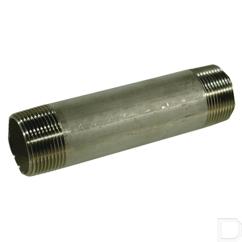 Pijpnippel 2" x 120mm nr.23 RVS