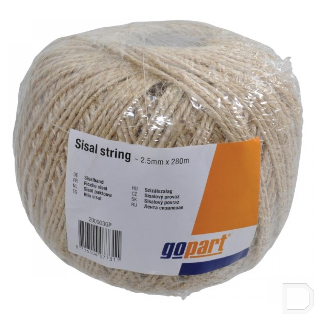 Sisal paktouw ca. 2,5 mm x 60m