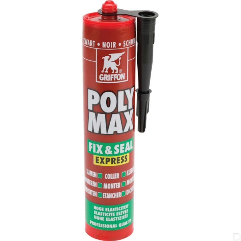 POLY MAX Fix & Seal zwart 425g