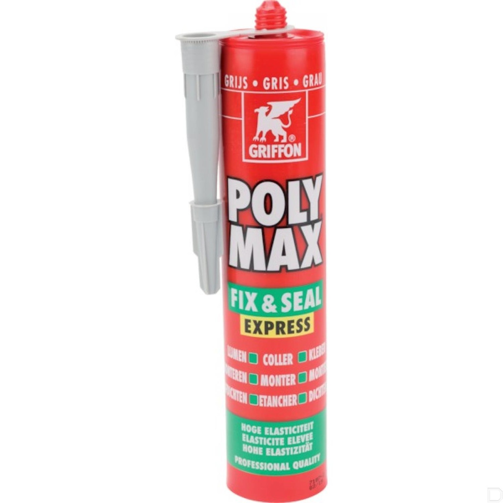 POLY MAX Fix & Seal grijs 425g