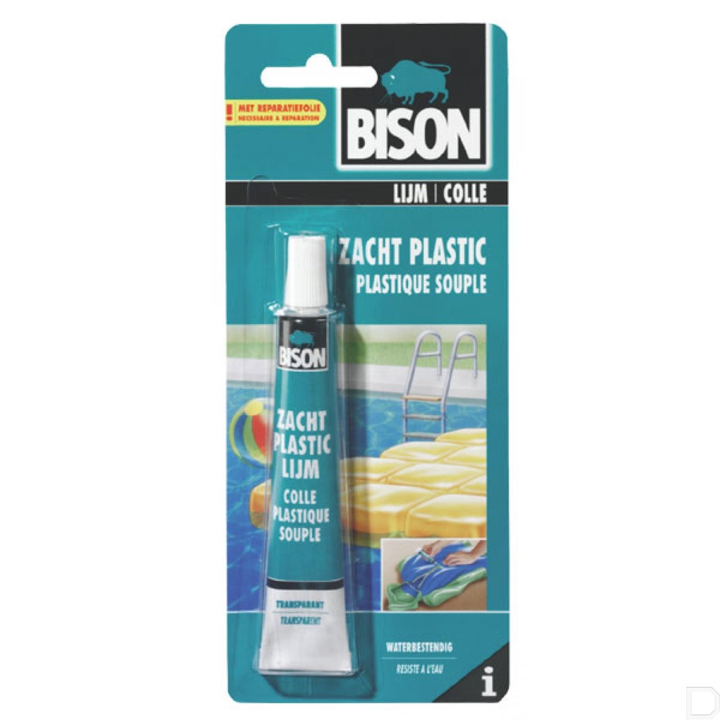 Lijm zacht plastic transparant 25ml