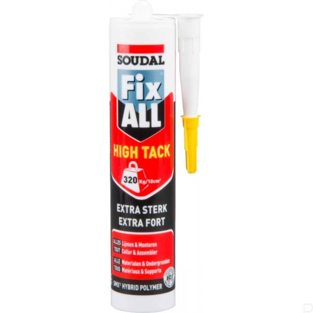 Lijmkit Fix-all High Tack 290ml wit