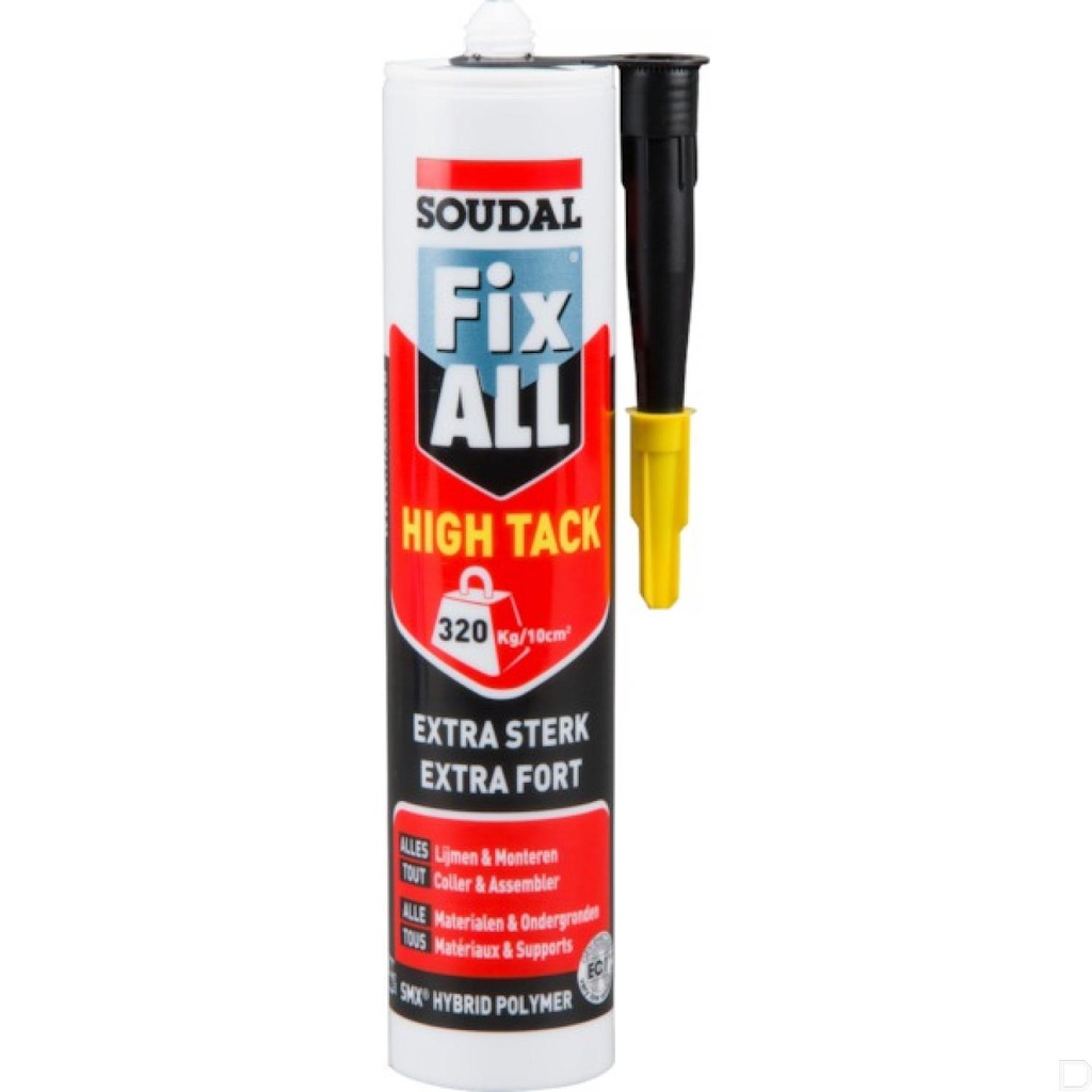 Lijmkit Fix-all High Tack 290ml zwart