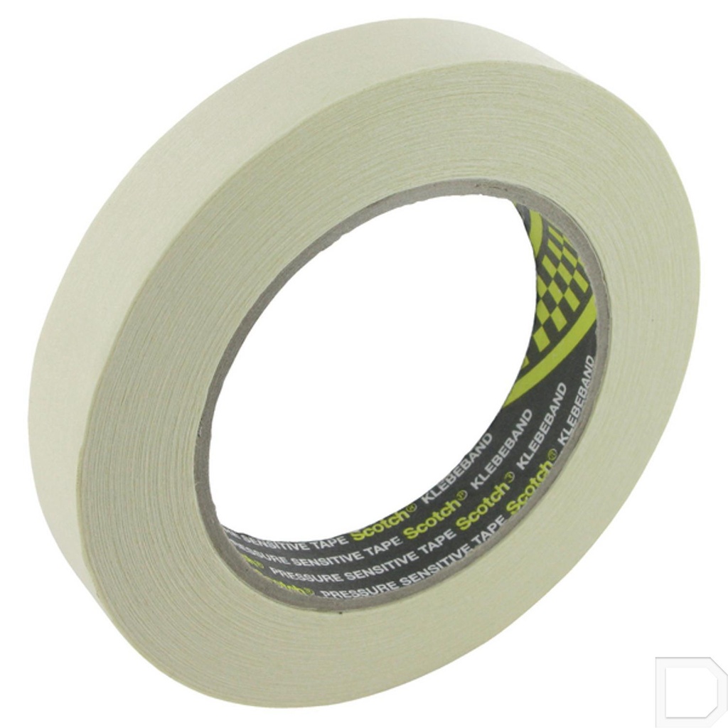 Afplakband maskeer 25mm x 5000cm beige