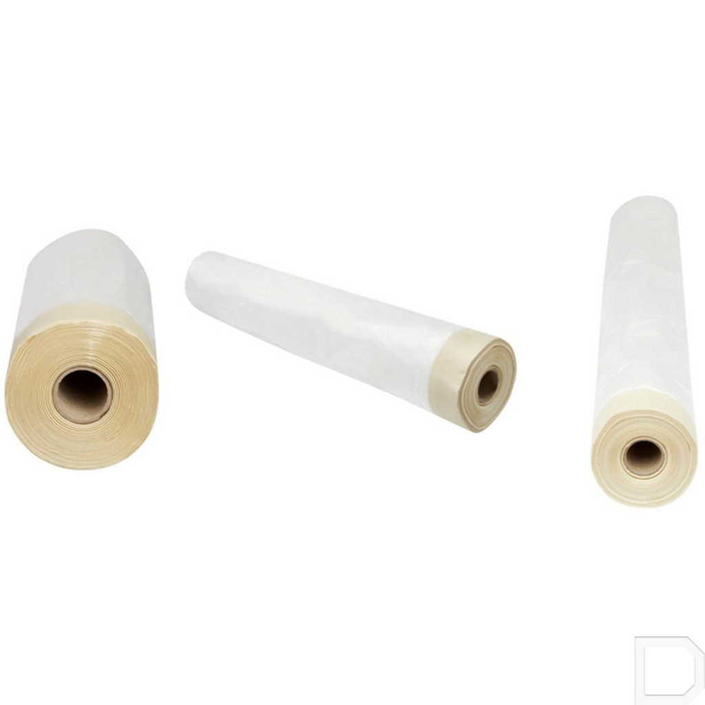 Maskeerfolie met tape 60 cm x 25 m
