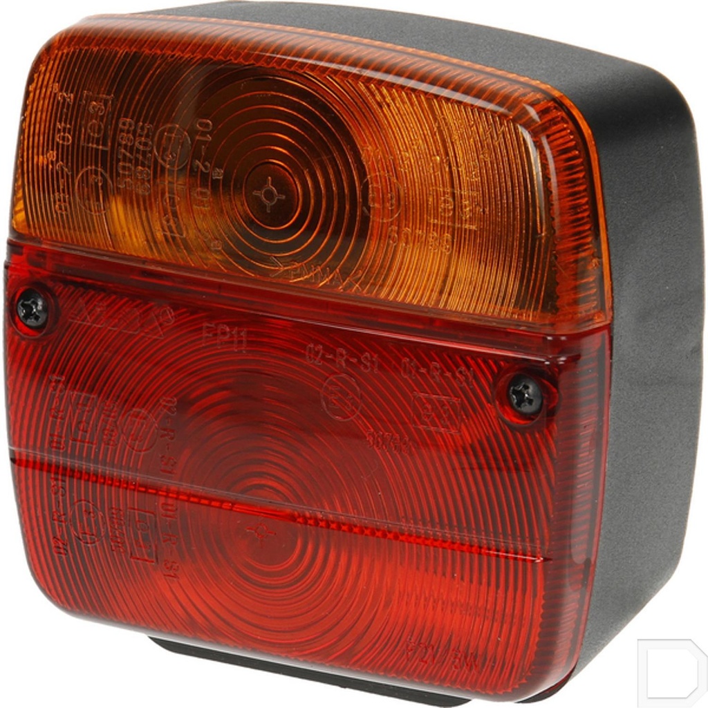 Achterlicht rechts vierkant opbouw 12V