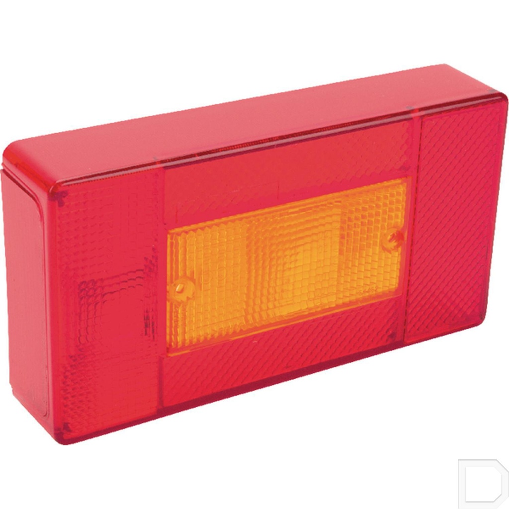 Lampglas rechts rechthoek passend voor achterlicht LA35204