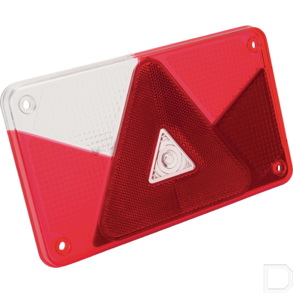Lampglas rechthoek passend voor achterlicht links Multipoint V