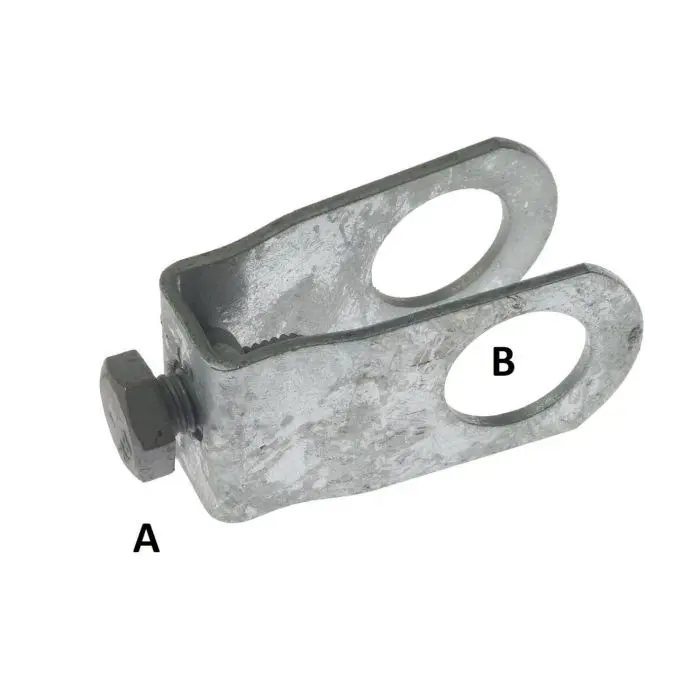 Plaatklem TJ 45 1¼ " x 1" M10 th.vz.