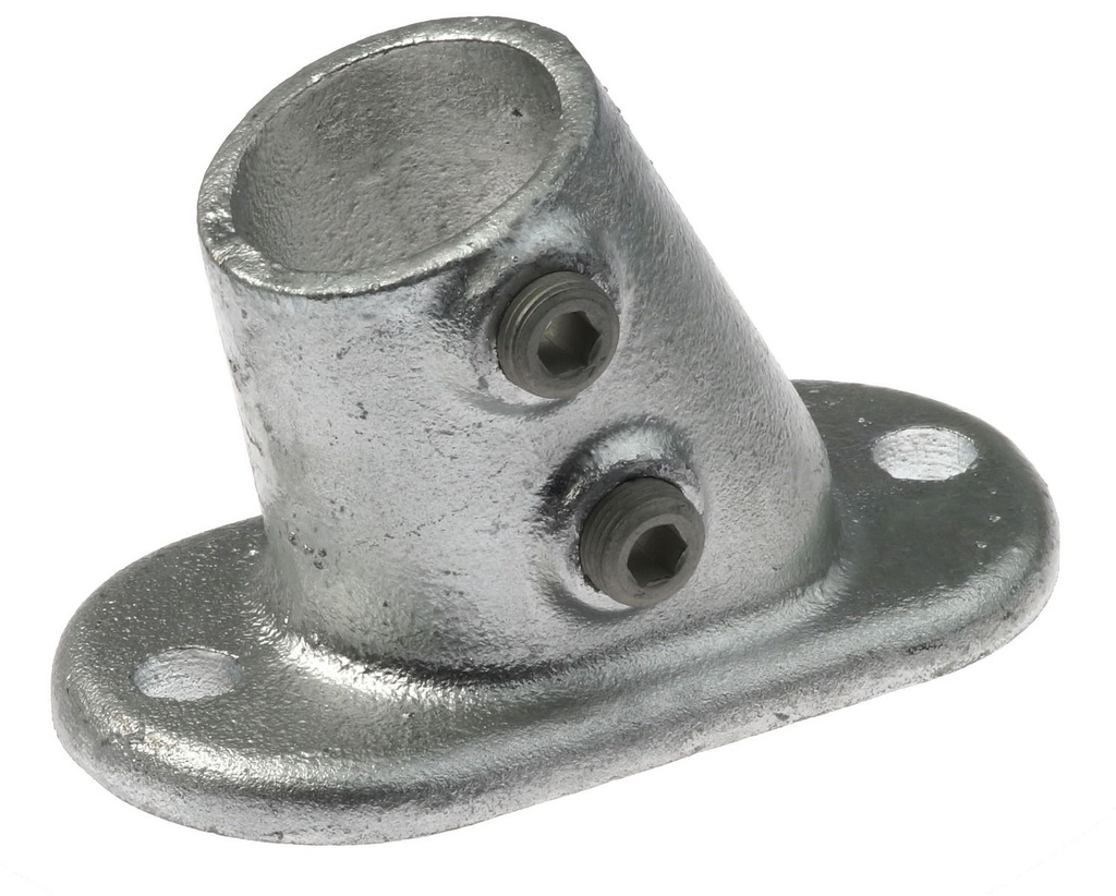 Gegoten Voetplaat Ø 1¼" variabel 11-30° A49 th.vz.