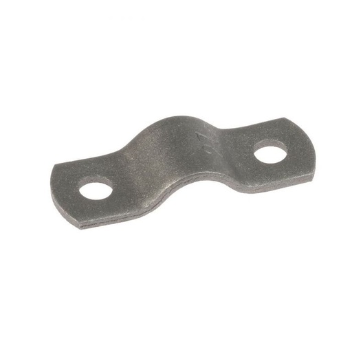 [2820904] Halve kapbeugel strip 25 x 3 mm Ø 22 mm zwart 