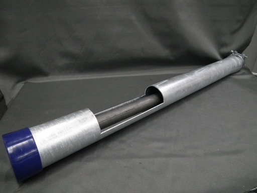 [SPI 0080 LA 0107] Silo inloopbuis Ø 80 mm met aanname-as met lagering en afdichting