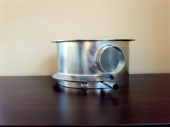 [BVB 0150 SU 0000] Brokvijzelbak Ø 150 mm met een rechte uitloop