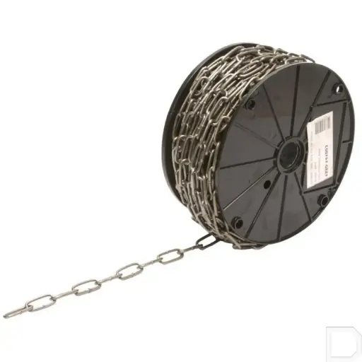 [1550144006] Stalen ketting 6 mm vuurverzinkt