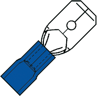 [1690932] Aderdoorverbinder rond/vlak Vlakstekers SP2507H 2,5 100st.