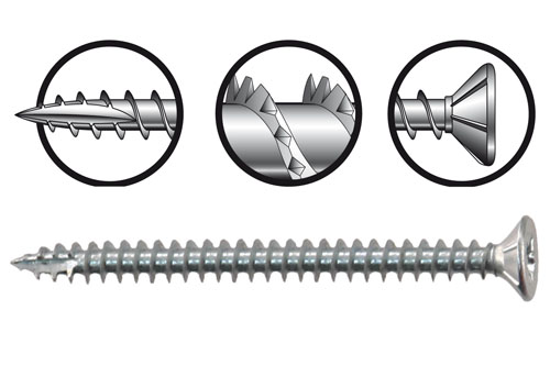 [SPT5100P100] Spaanplaatschroef TX 5 x 100 verzinkt DIN Verzonken torx