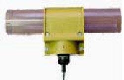 [50223] Electronische afslag drie draads 50,8mm voerlijn. Compleet met houder.