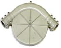 [63251] Bocht dubbel gelagerd Ø 63,5 mm Daltec systeem