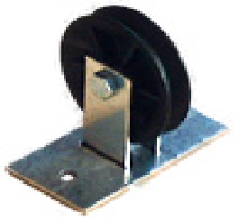 [0700125-0700125K] Katrol met lager incl bevestigingsplaat