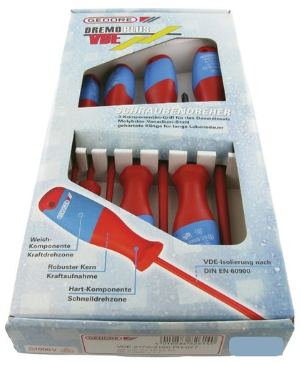 [VDE21702160PH077] VDE-Schroevendraaier set 7-delig