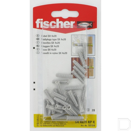 [SX5] Nylon plug Fischer 5 mm 