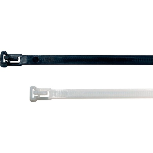 [CTR76200N] Kabelbinder (tyraps) herbruikbaar 7,6 x 200 mm naturel 