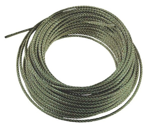 [WR03025RVS] Lierkabel RVS A4 3mm, 25 mtr. 