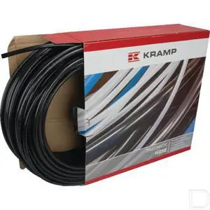 [PE129BK50] PE Slang zwart 12x9 mm