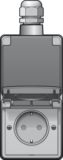 [4330312] Wandcontactdoos (schakelmateriaal) NIKO WD WCD 2V RA VER ST HYDRO