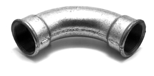 [002V-000100] Bocht 90° 1" verzinkt bin/bin
