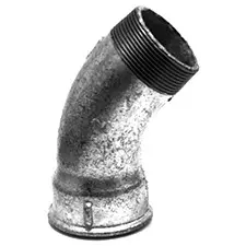 [040V-000100] Bocht 45° 1" verzinkt bin/bui