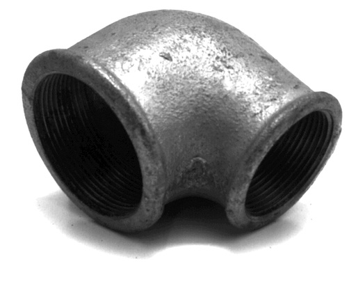 [090V-034038] Knie 90° ¾"x3/8" verz. bin/bin