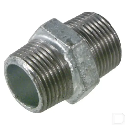 [FG280114] Dubbelnippel 1.1/4" male nr. 280 verzinkt