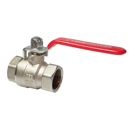 [1160-000200] Messing verchroomd kogelkraan 2" 2 x bin.