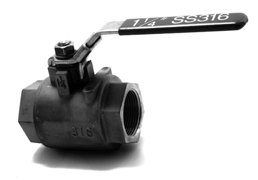 [3530-000100] RVS kogelkraan 1" bin. dr.