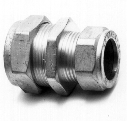[8253-022015] Messing verloop koppeling 22 x 15 mm knel