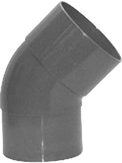 [6329031] PVC Bocht Ø 125 mm 45° lijm mof/spie 