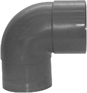 [6329171] PVC Bocht Ø 125 mm 90° lijm mof/spie