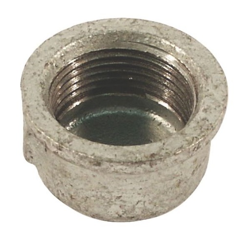 [FG3011] Sluitdop rond 1" binnendraad nr.301 Verzinkt