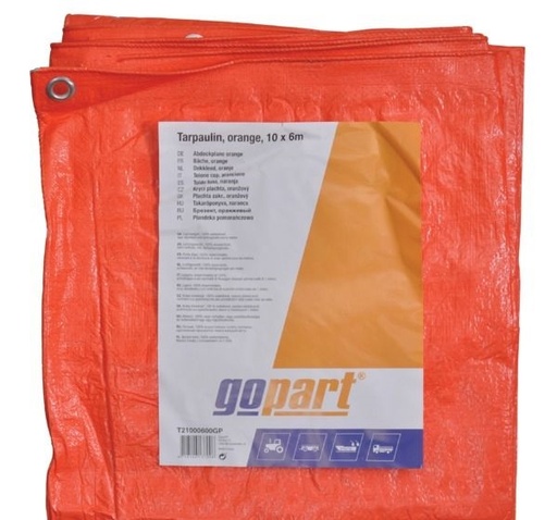 [T21000800GP] Dekkleed oranje 10x8m