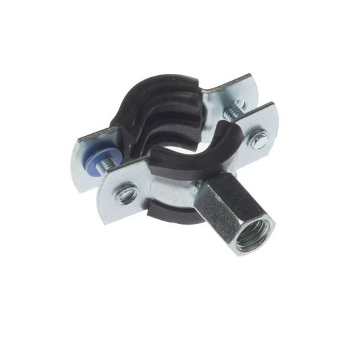 [5113025] Pijpbeugel M8 20-25 mm el.vz. met rubber inlaag