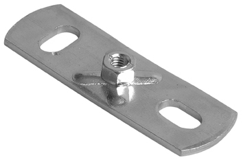 [5603010] Muurplaat sleufgaten 15 x 8,5 mm, moer M10 el.vz.