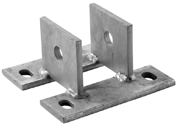 [4402999] Wandhouder gaten in lippen ø 17 mm thermisch verzinkt